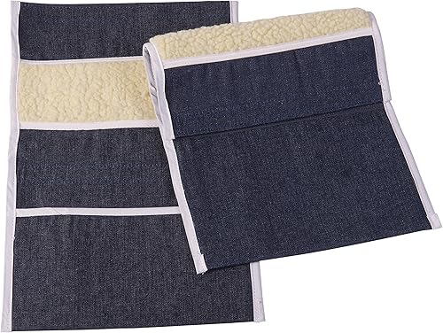 DMI Almohadillas para brazos para silla de ruedas, bolsa para reposabrazos de silla de ruedas, denim, par de 2