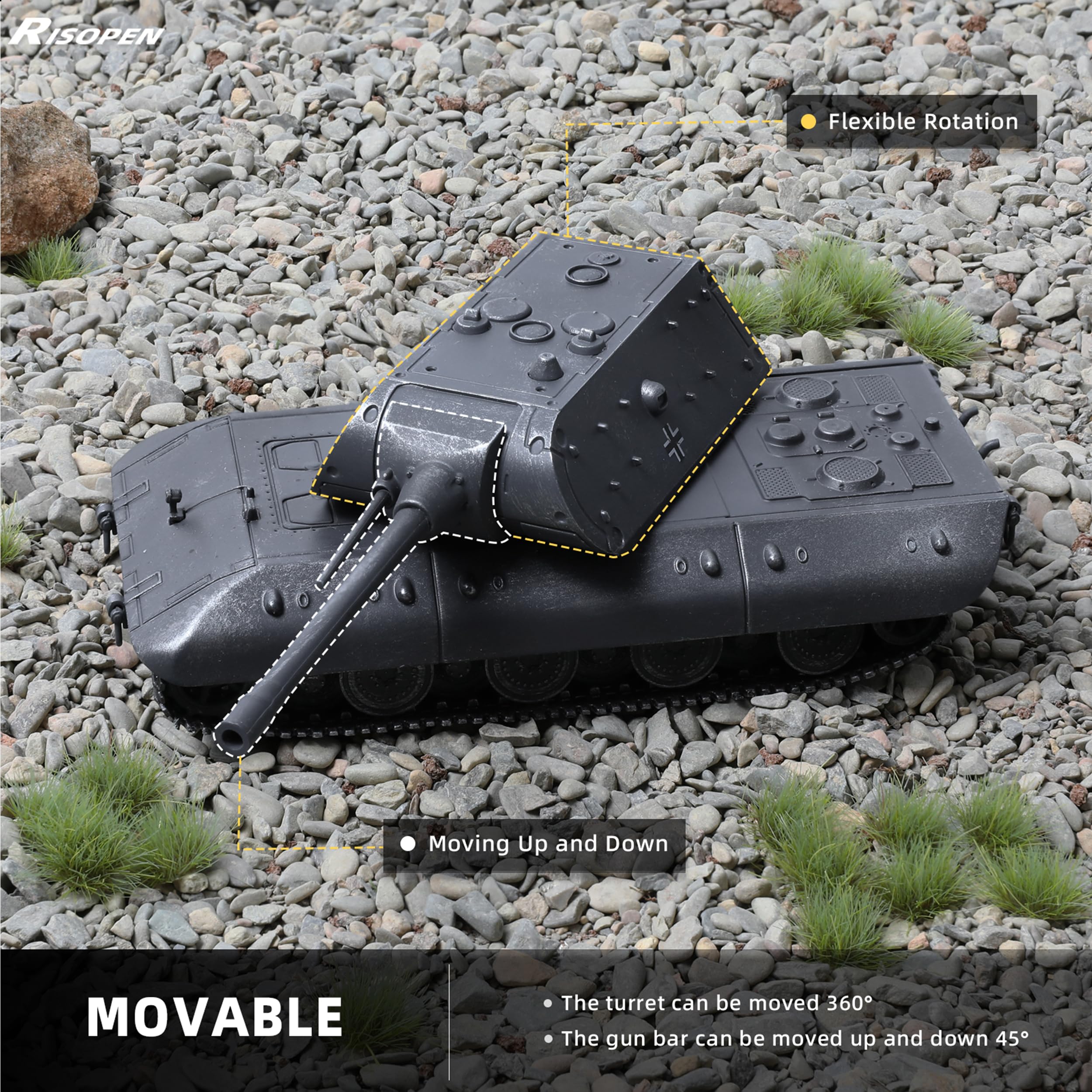 Modèle de char lourd allemand Tiger King modèle de Maroc