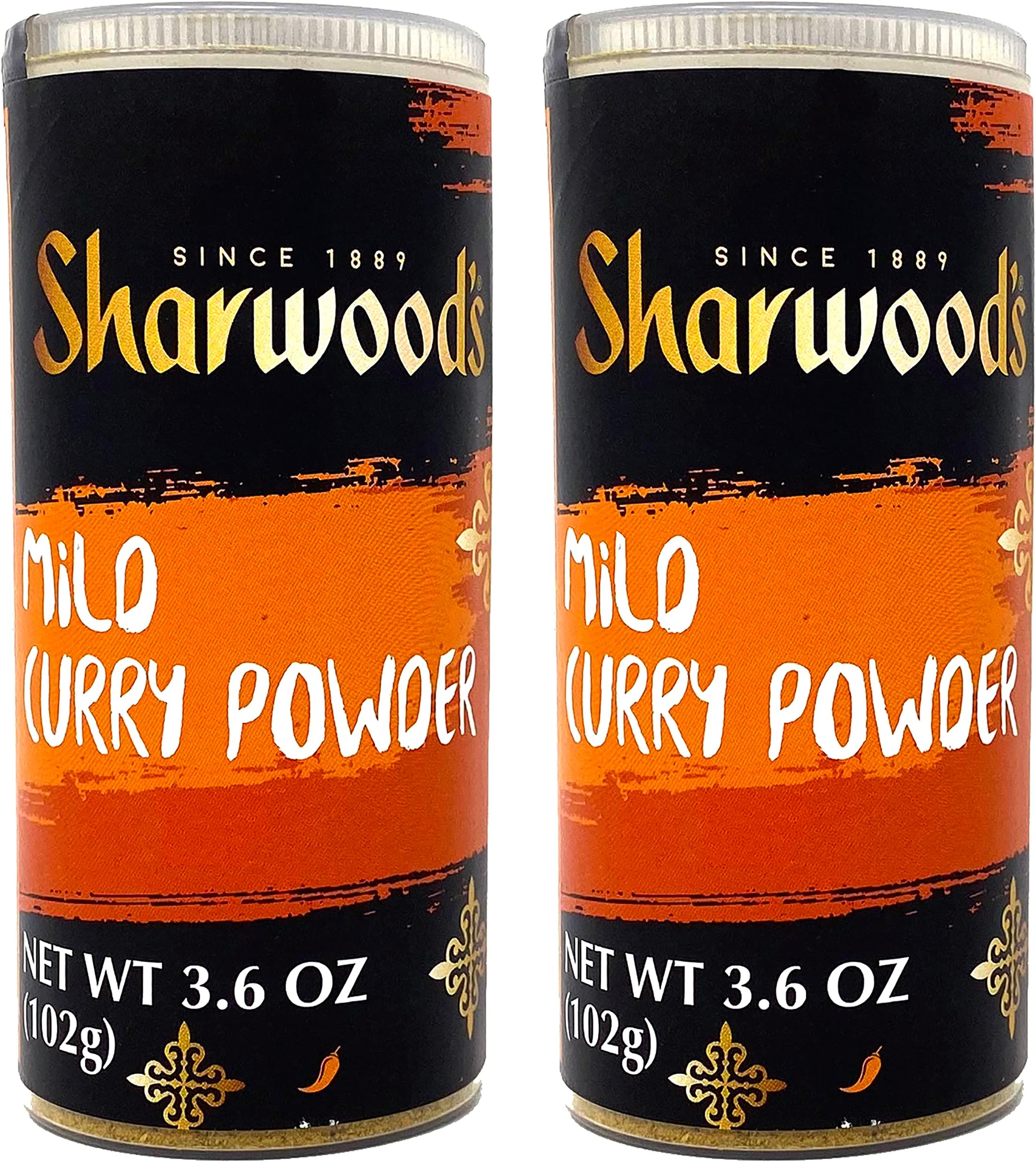 Mild Curry Powder, 3.6 oz (102g), Pack of 2