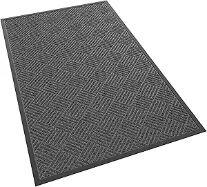 Front Door Mat, 5' x 3' Heavy Duty Indoor Outdoor Doormat, Non-Slip Backing Welcome Mats for Entryway, Low Profile, Commercial Door Mats