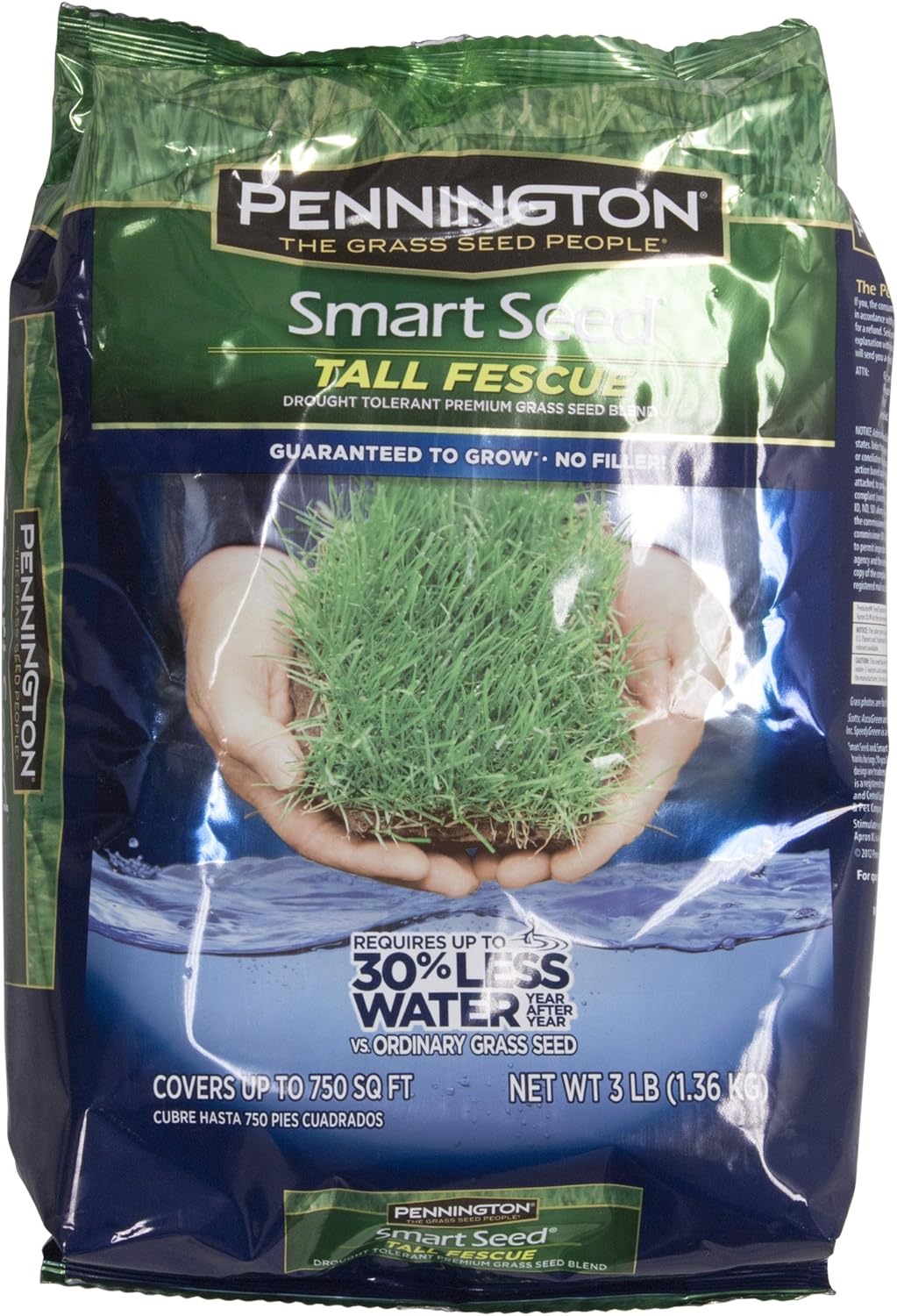 Pennington 100086830 Smart Seed Tall Fescue Premium Grass Seed Blend, 3-Pound