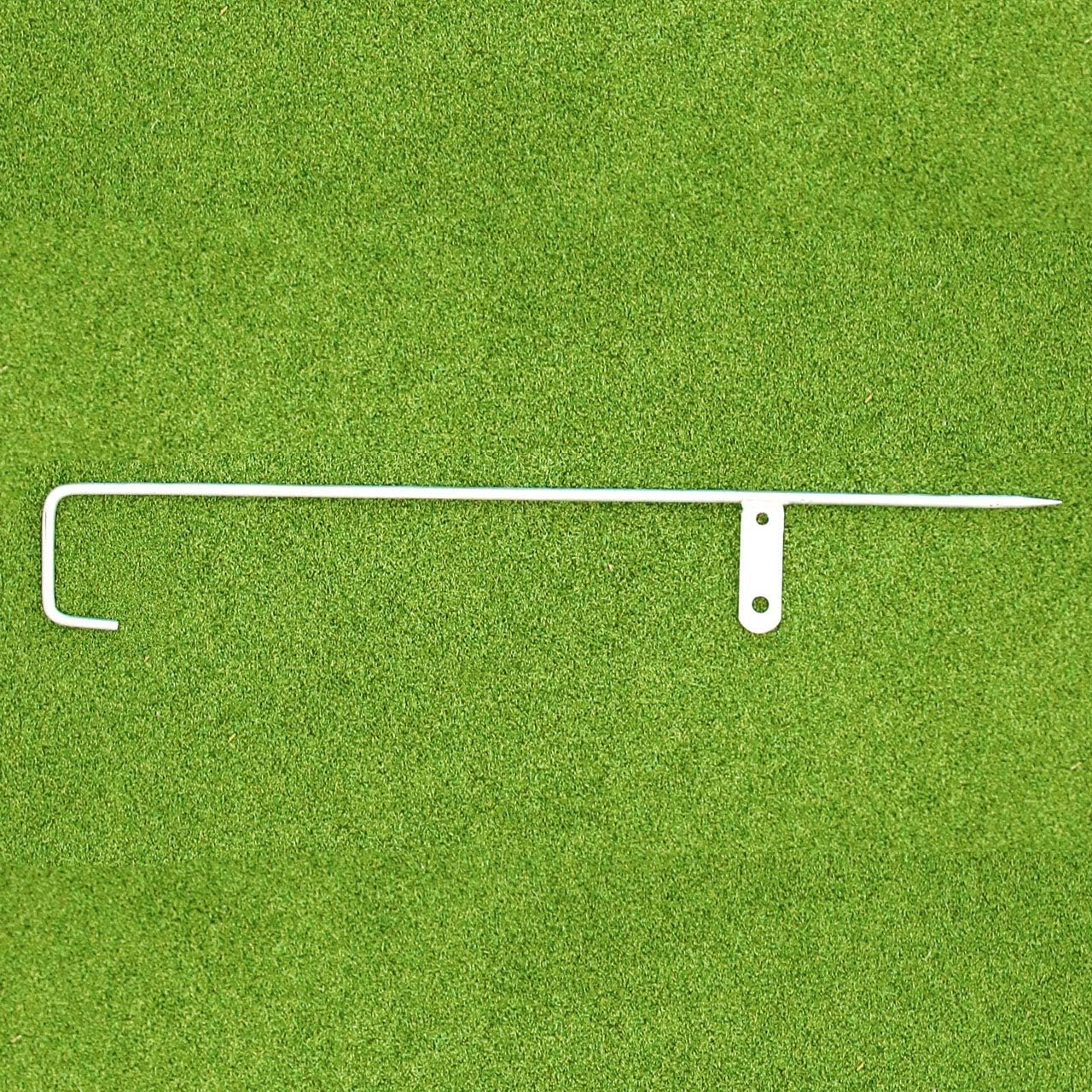 Line Marking Stakes [10 Pack] | Survey Stakes for Sports Field Line Marking | Sports Pitch Line Marking Stake Set | Steel Peg Stakes | Steel Pegs for Outdoors