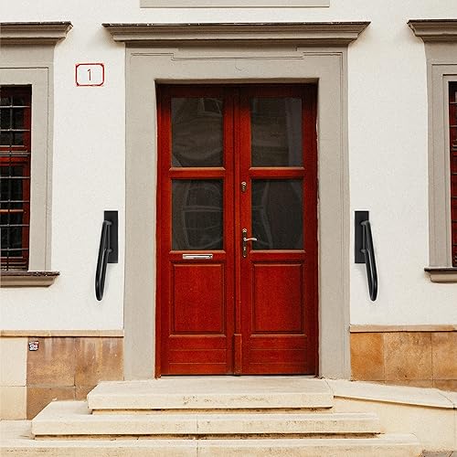 Miniatura 7 de Barandillas antideslizantes para exteriores de 1 a 3 escalones, barandilla de escalera en forma de U para interiores, barras de agarre de acero