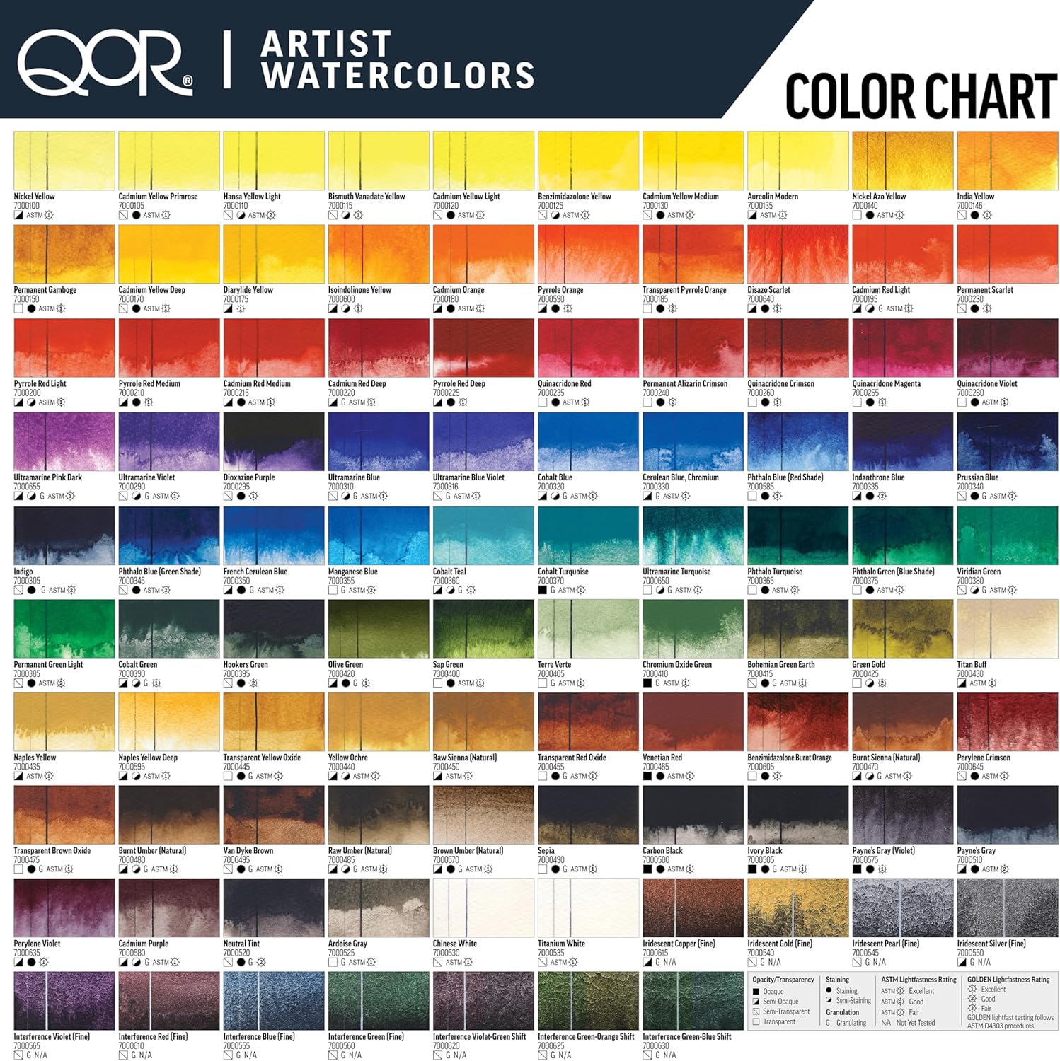 QoR Urban Sketch Half Pan Set by GOLDEN, 6 Half Pan Watercolors, Professional Watercolor Paint Set