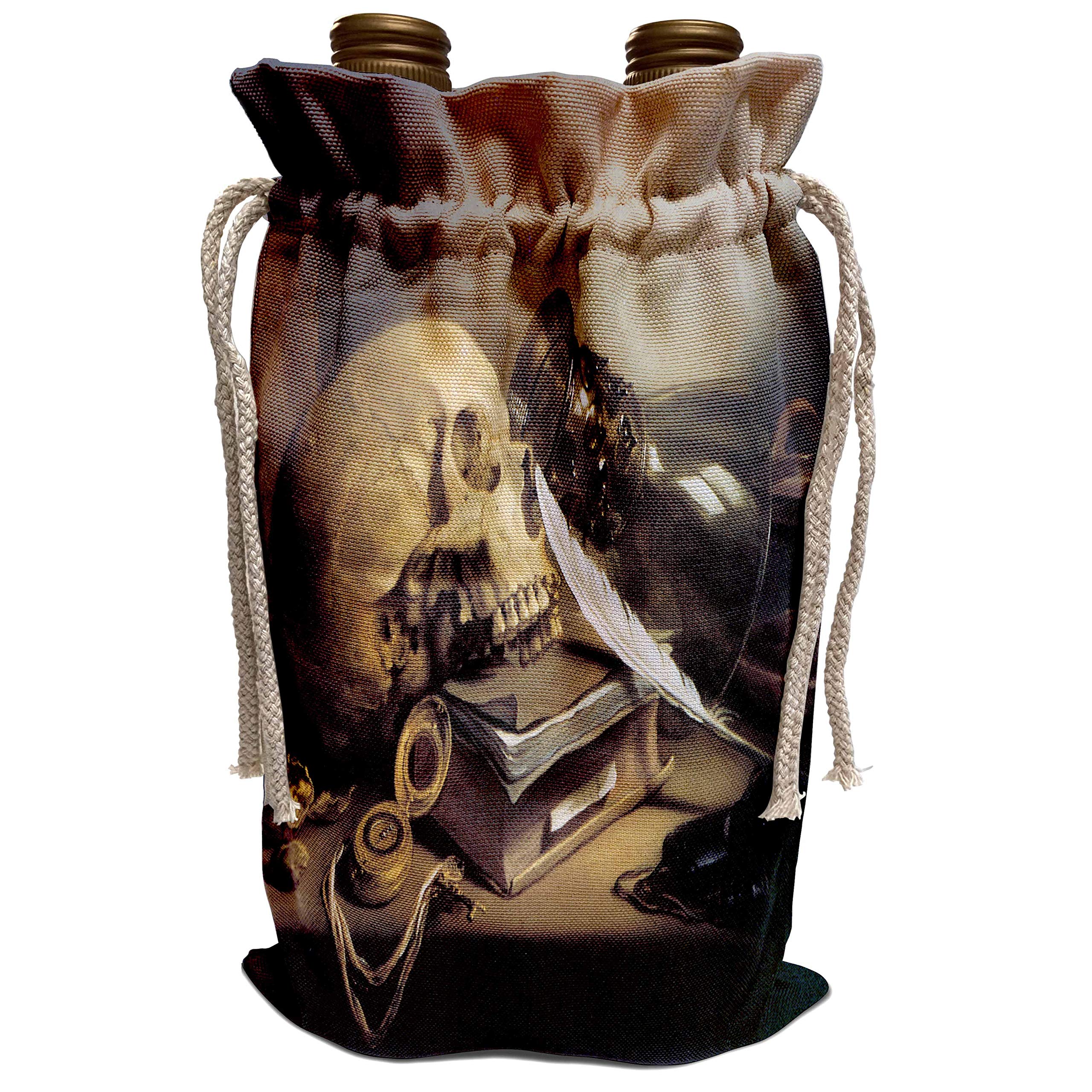 3dRoseBLN Assorted Works Of Fine Art Collection - A Vanitas Still Life by Pieter Claesz - Wine Bag (wbg_130145_1)