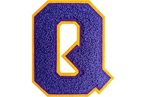 Indulge in Style with Dtbaiyyn Purple Varsity Letter Patches: A Regal Touch for Your Attire