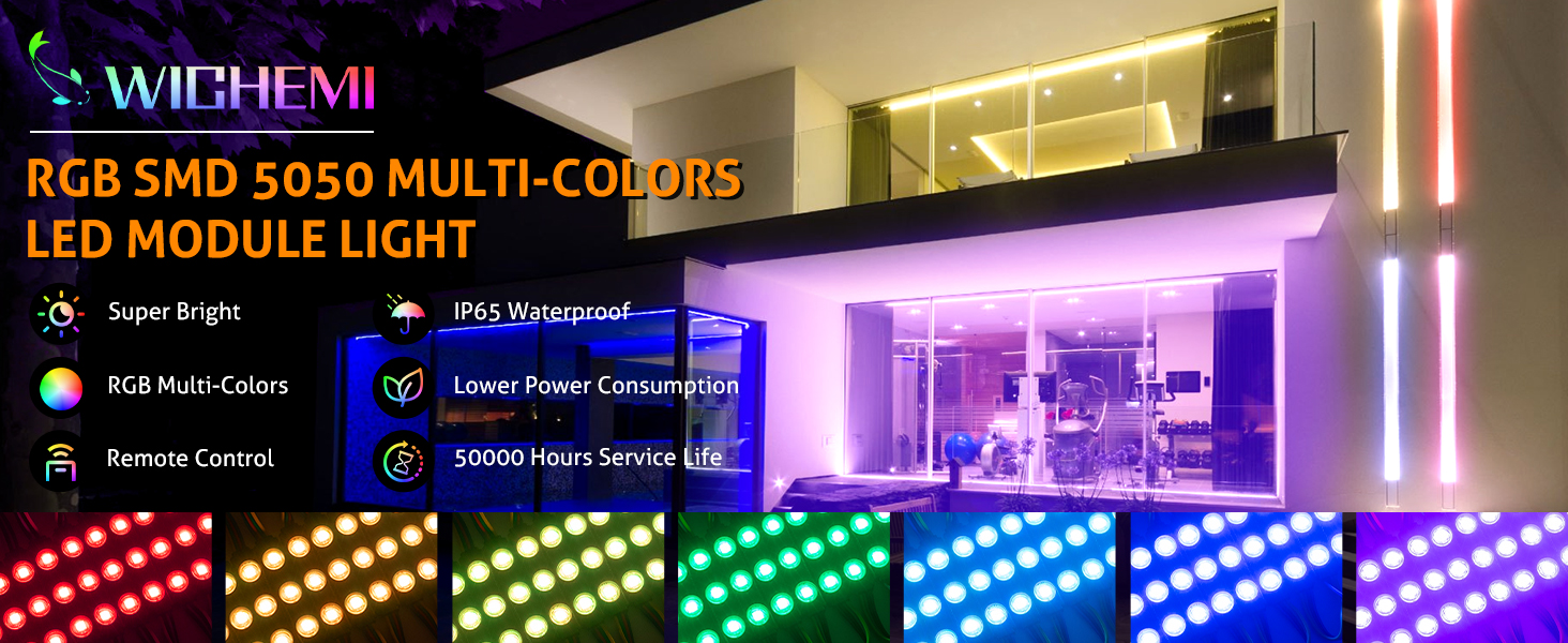 Image of WICHEMI Storefront LED Lights Window Lights LED Lights for Business 40FT