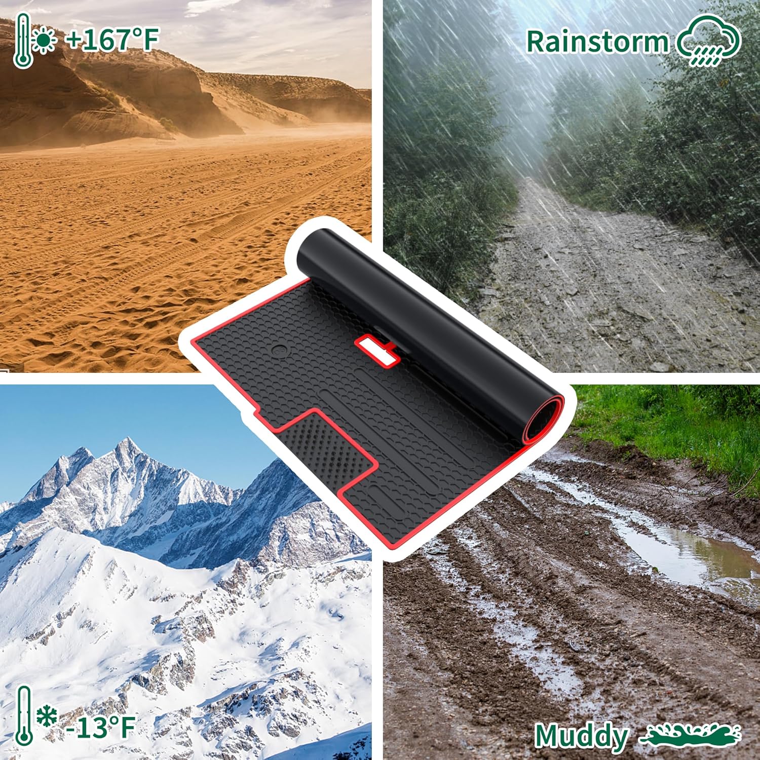 10L0L Golf Cart Mat for Club Car DS 1982+ Full Coverage Golf Cart Upholstery Floor Liner Mats with Honeycomb Upgrade Grass Scraping Area Easy to Clean - Image 6