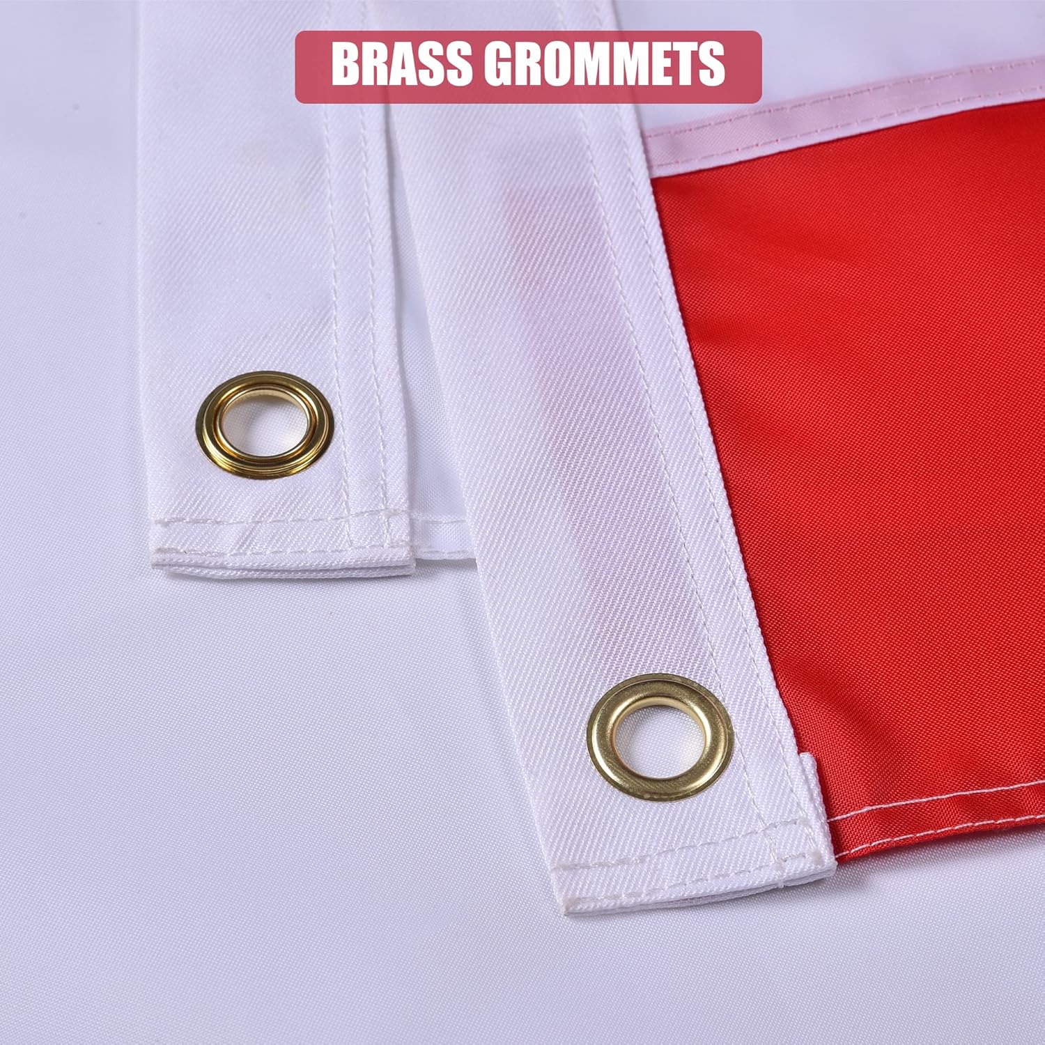 California State Flag 3x5 Ft, Deluxe Full Embroidered Heavy Duty 100% Polyester Durable CA Outside Flags, Indoor/Outdoor, Sewn Stripes and Brass Grommets - Image 6