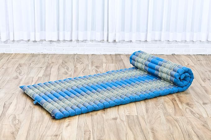 Colchoneta plegable Leewadee 75x28 pulgadas azul miniatura 7