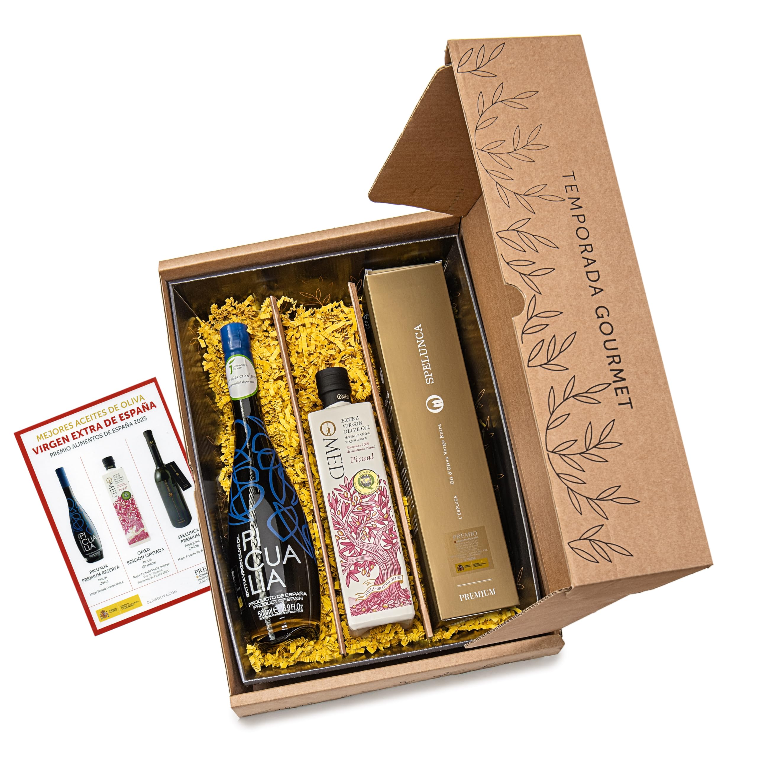 Mejores Aceites Virgen Extra de España 2025 - Caja regalo 3x500 ml