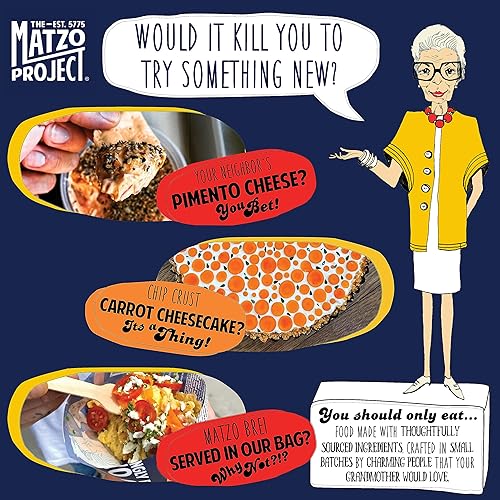 Miniatura 6 de Matzo Chips crujientes de The Matzo Project, Kosher pero NO Kosher para Pascua, vegano, sin nueces, paquetes de aperitivos de regreso a la escuela,