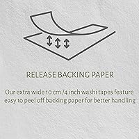 Vista 6 de Serenity Fair Rollo de cinta washi floral extra ancha (3.62 pulgadas de ancho) para álbumes de recortes, manualidades, bordes de papel tapiz