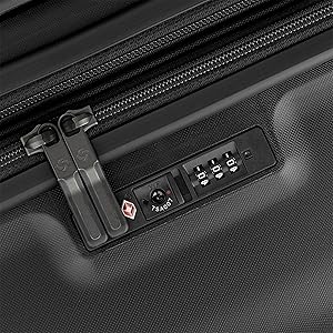Samsonite Elevation Plus - Carry-On Hardside Luggage - Scratch Resistant Polypropylene Shell, RightHeight Adjustable Handle, Integrated AirTag Holder, TSA Lock, WetPak Compartment - Triple Black
