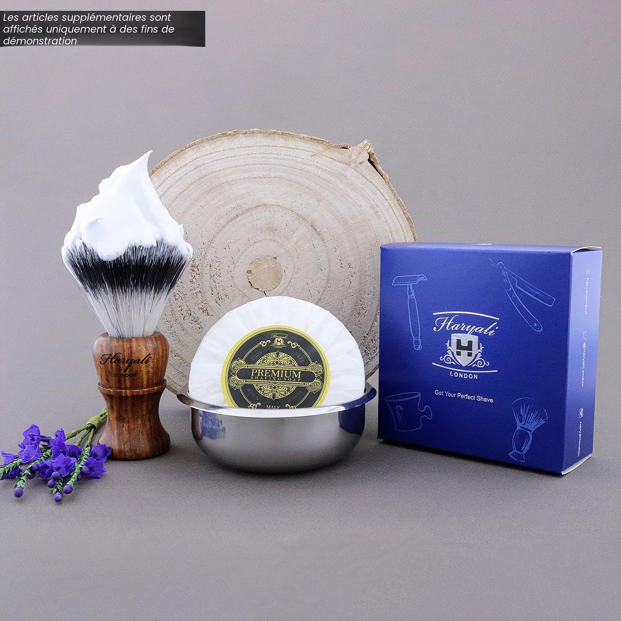 Pour Hommes Savon de Rasage par Haryali London. Parfait pour Tout Type de Raser