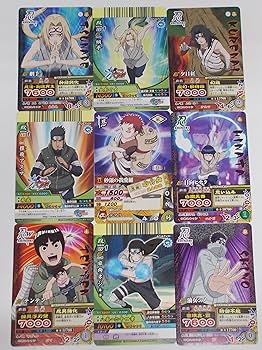 ナルト　うずまきナルト　我愛羅　デイダラ　日向ネジ　ステータスカード ナルト うずまきナルト 我愛羅 デイダラ 日向ネジ ステータス