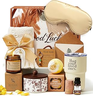 Ruhestand Geschenke für Frauen Renteneintritt Geburtstagsgeschenk Set, Thermobecher & Duftkerze & Badesalz & Glücksarmband, Wellness Geschenkbox für Frau Rente Abschiedsgeschenk Kollegin Kollege