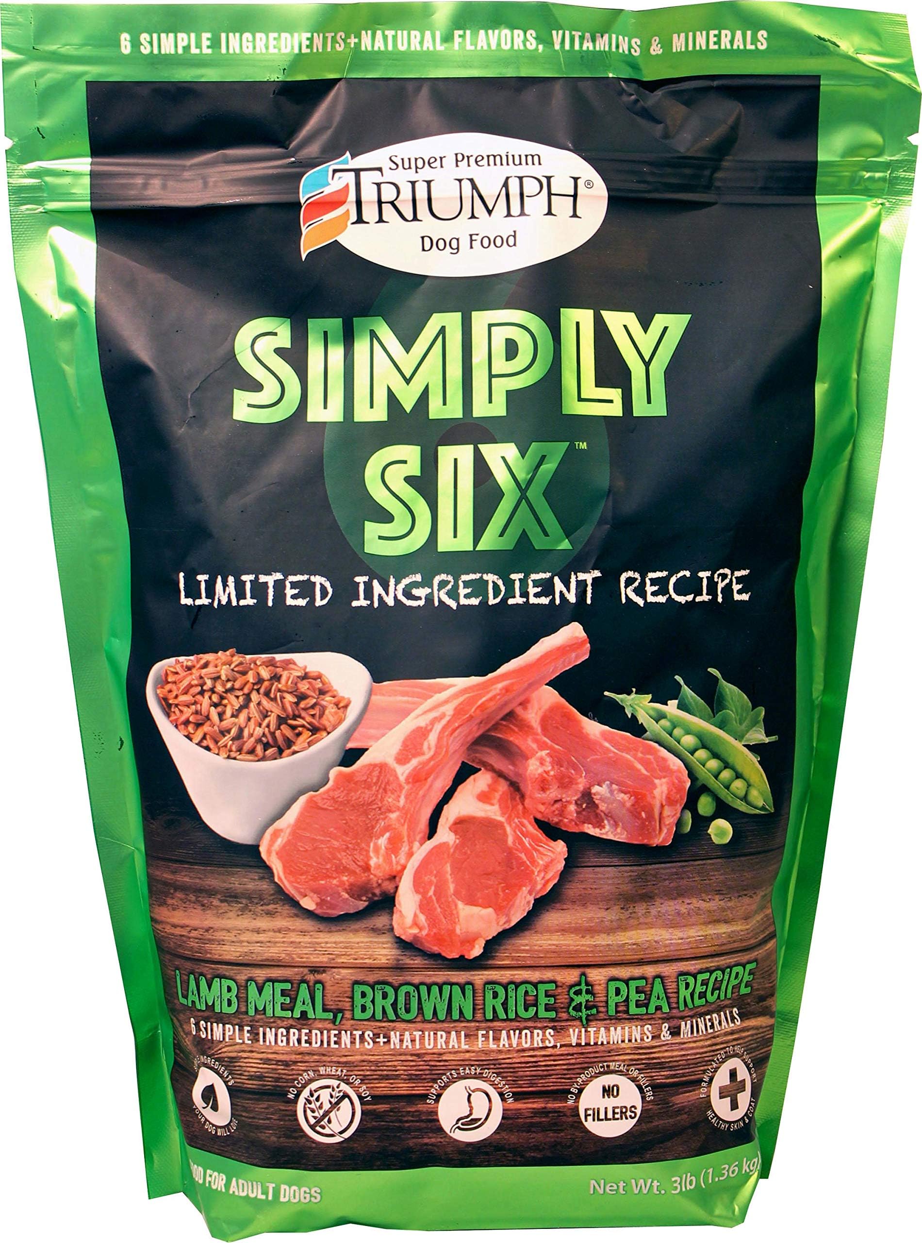 Sim6 Lamb Dog Food, 3 lb