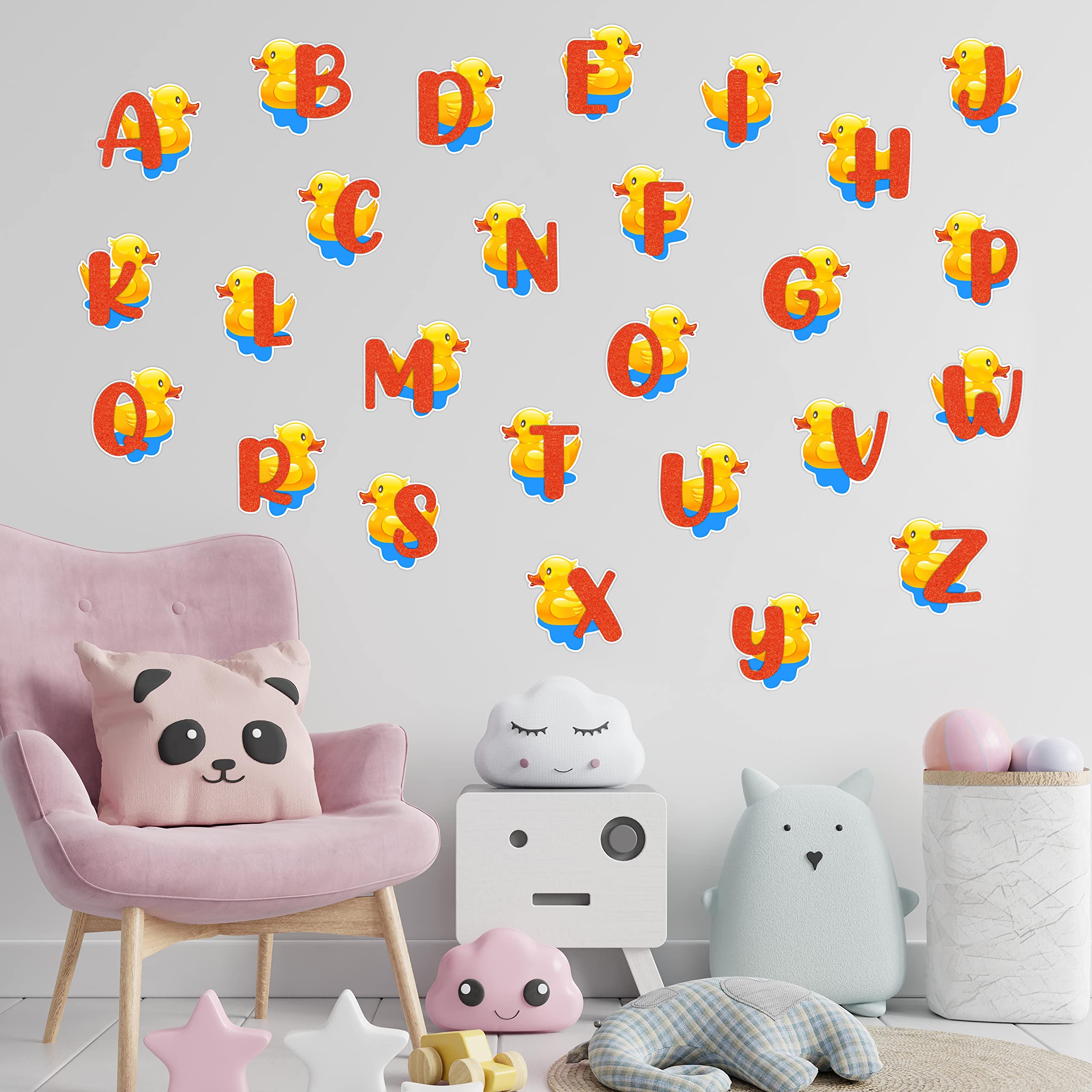 Seyal® Cartoon Duck A - Z Alphabet Wall Sticker, Small