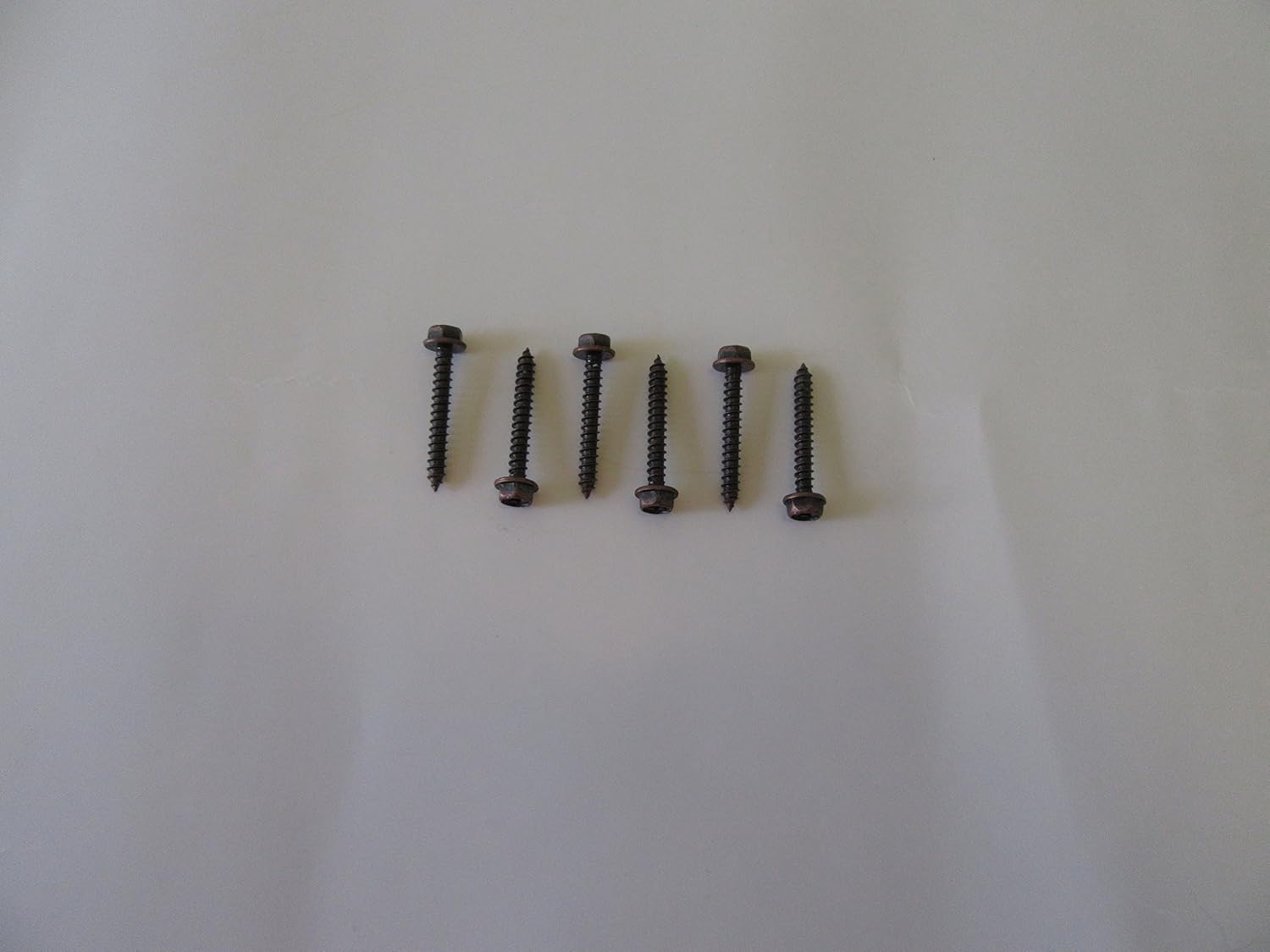 Oil Rubbed Bronze Hex Head Wood Screws (Twelve Pack) Home