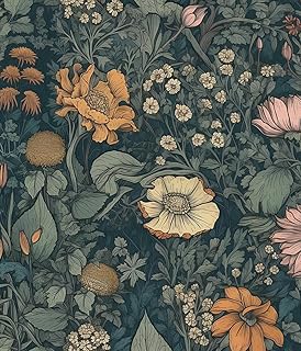 Orainege Vintage Peel and Stick Wallpaper Boho Floral Wallpaper for Bedr...