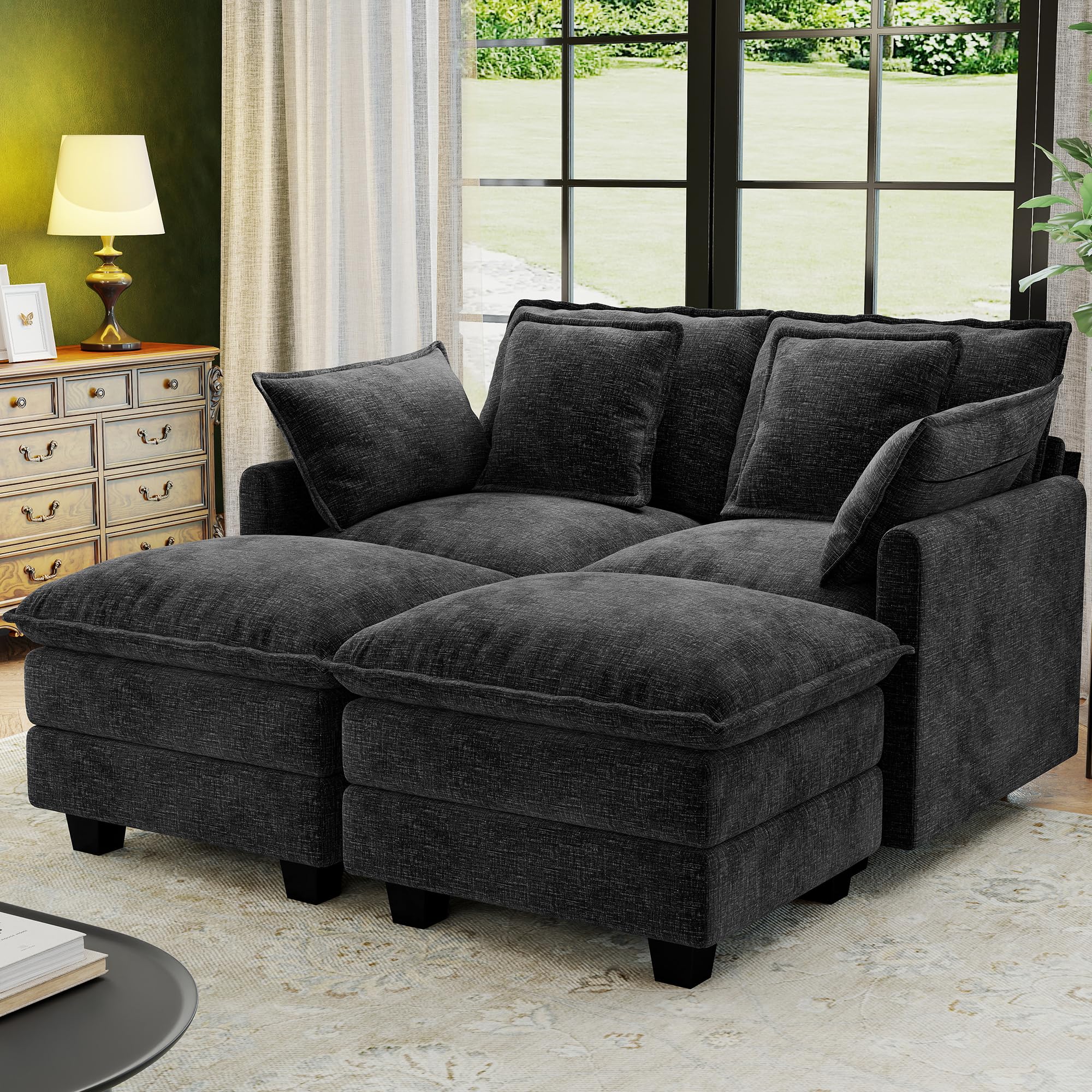 Hanherry 58 inch Cloud Couch Loveseat