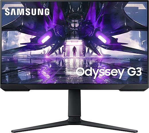 Samsung 24-inch(60cm) Gaming, FHD, 165 Hz, 1 Ms, Flat Monitor, HAS, 3-Sided Borderless Display, Eye-Saver Mode, AMD FreeSync Premium,…