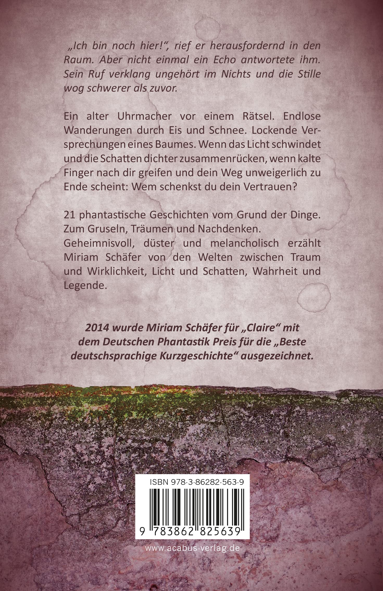Das Fehlen des Flüsterns im Wind … und andere phantastische Kurzgeschichten aus dem Halbdunkel