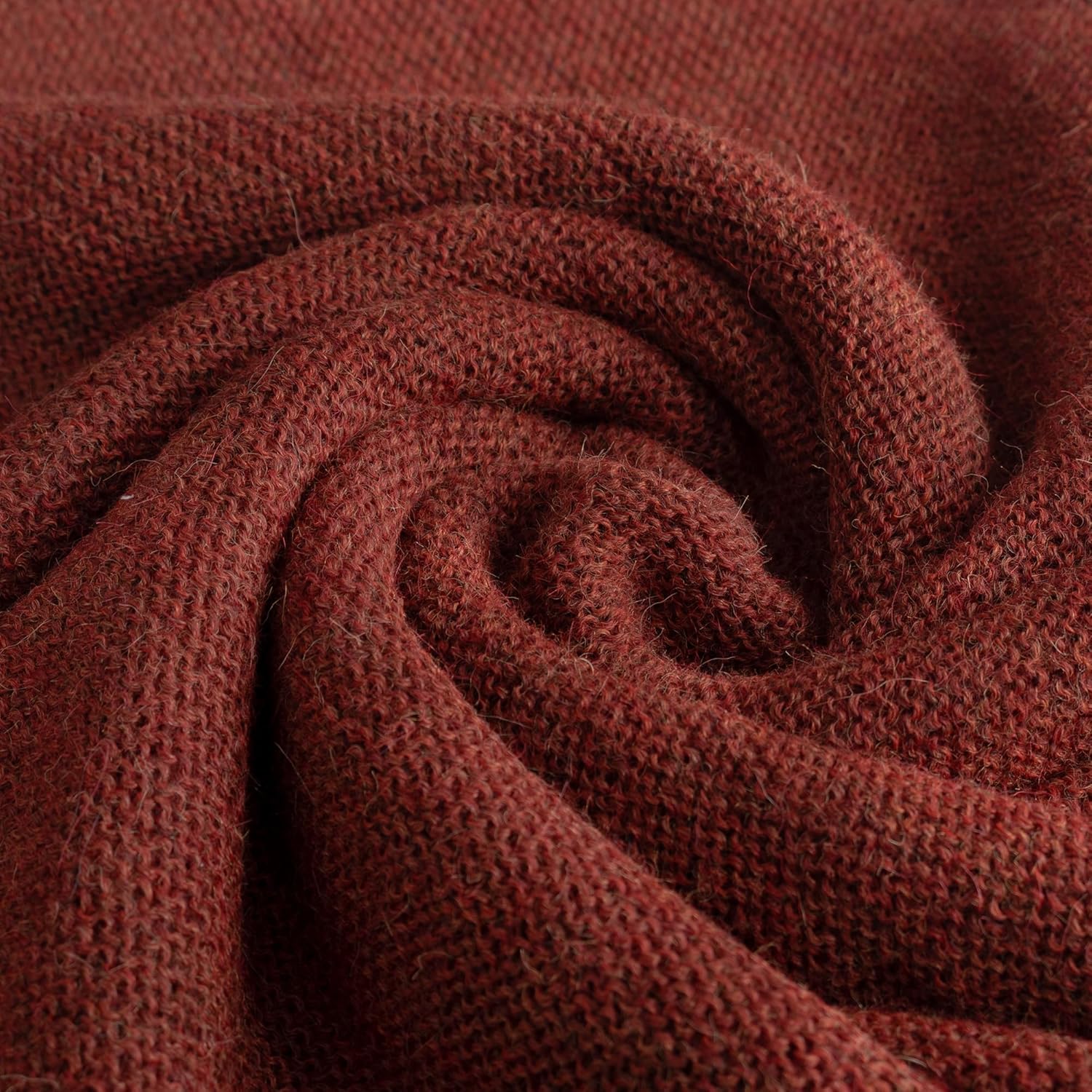 NOVICA Artisan handmade 100% alpaca poncho women's wool clothing brown solid peru ' autumn splendor'