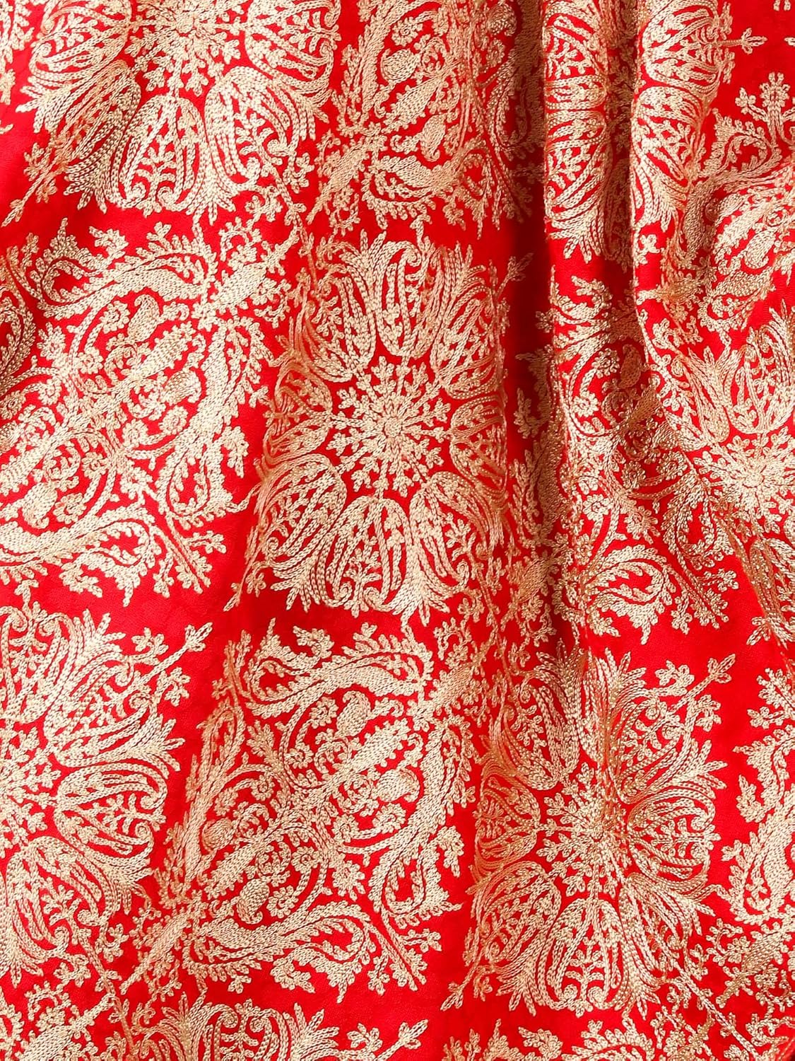 Pashtush Women's Rayon Embroidered, Scarfs, Shawls, Stoles, Wraps 28 x 80 inches Midnight Blue