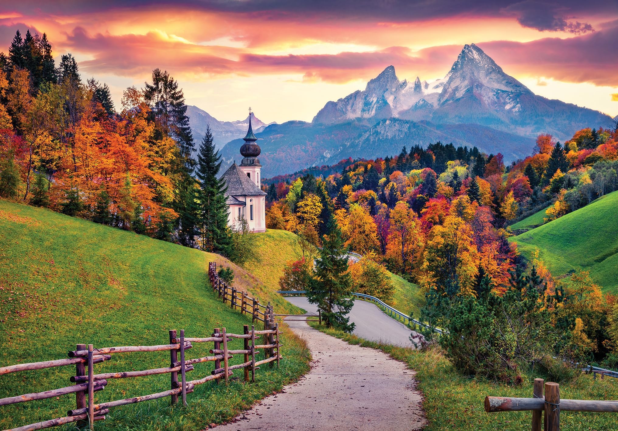 1000 Piece Jigsaw World's Smallest Puzzle Bavarian Alps