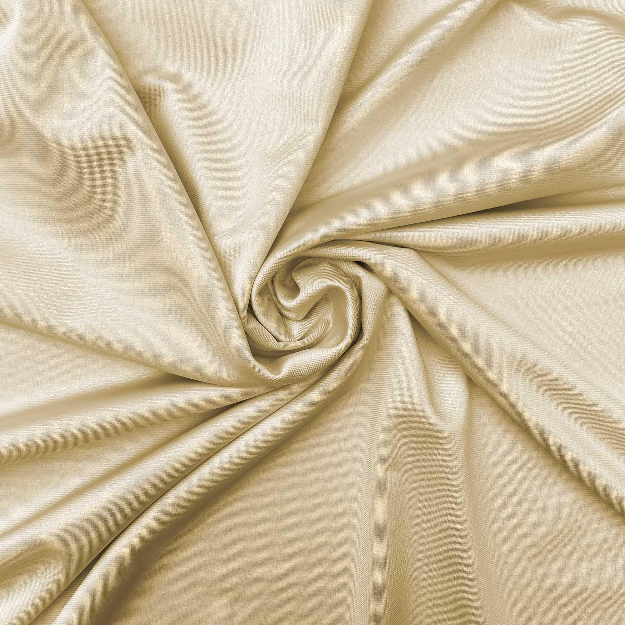 Spandex Polyester 4 Way Stretch Plain Coloured Dancewear Swimwear Sportswear Clothing Fabric Material | 60" - 150 cm Wide | Sold per Metre (Gold)