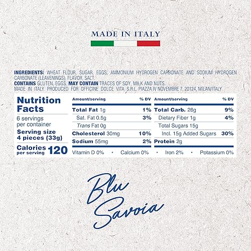 Miniatura 2 de Maestro Massimo Savoiardi Ladyfingers - 7.05 oz (200 gr) - Galletas clásicas italianas de mariquita para tiramisú, postre y panadería, paquete de 1