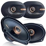 Warzone 4X WZ69PTi 6x9-Inch Super Coaxial Speaker Pair&comma; 4 Ohm&comma; 1300W Max&comma; 400W RMS&comma; 92dB Sensitivity&comma; Ferrite Woofer & PEI Dome Tweeter for Pro Car Audio
