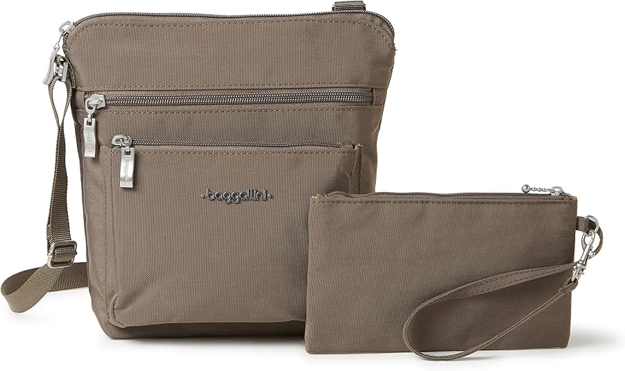 Baggallini Womens Pocket Crossbody with RFID