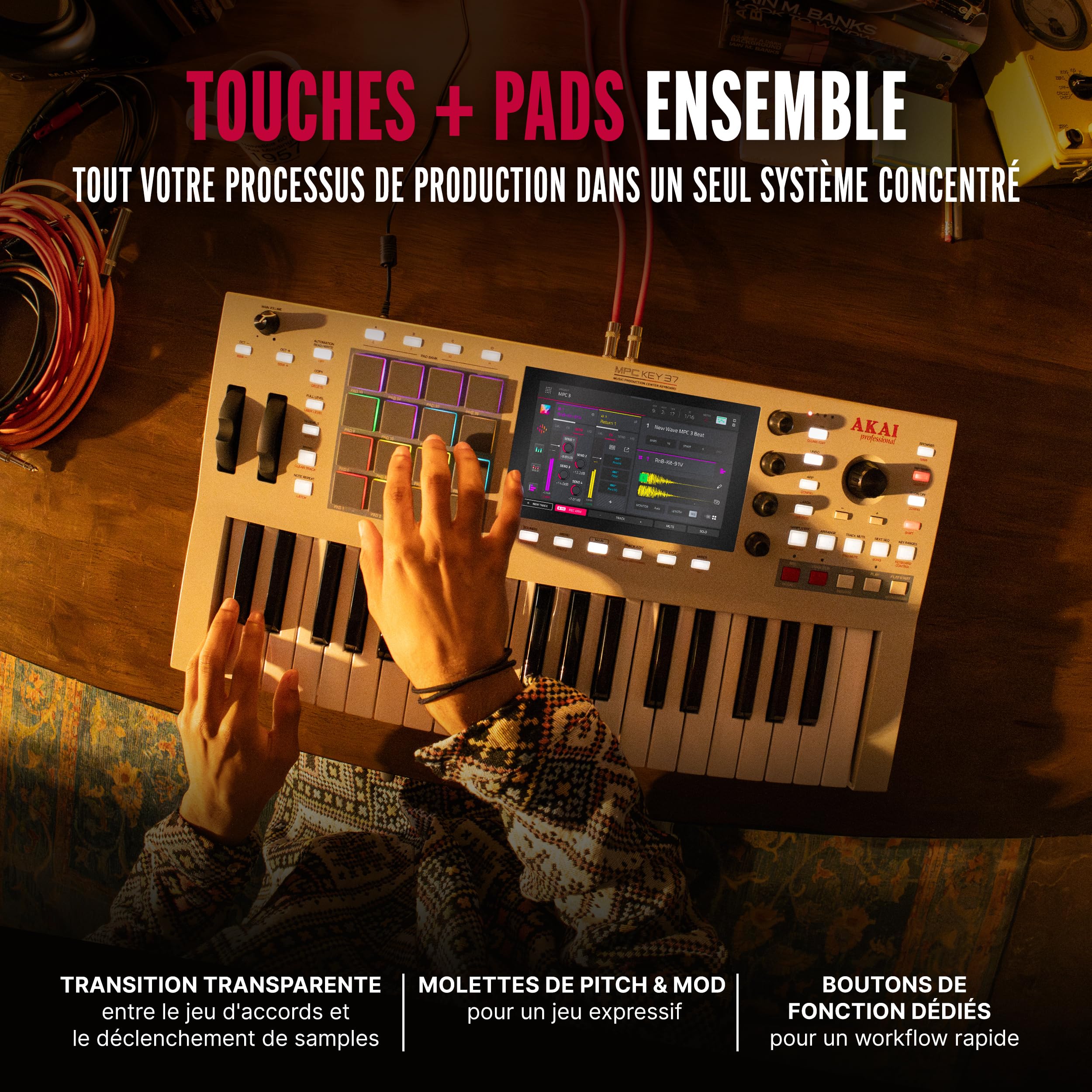 Akai Professional MPC Key 37 G2 Clavier de Production Standalone Next-Gen