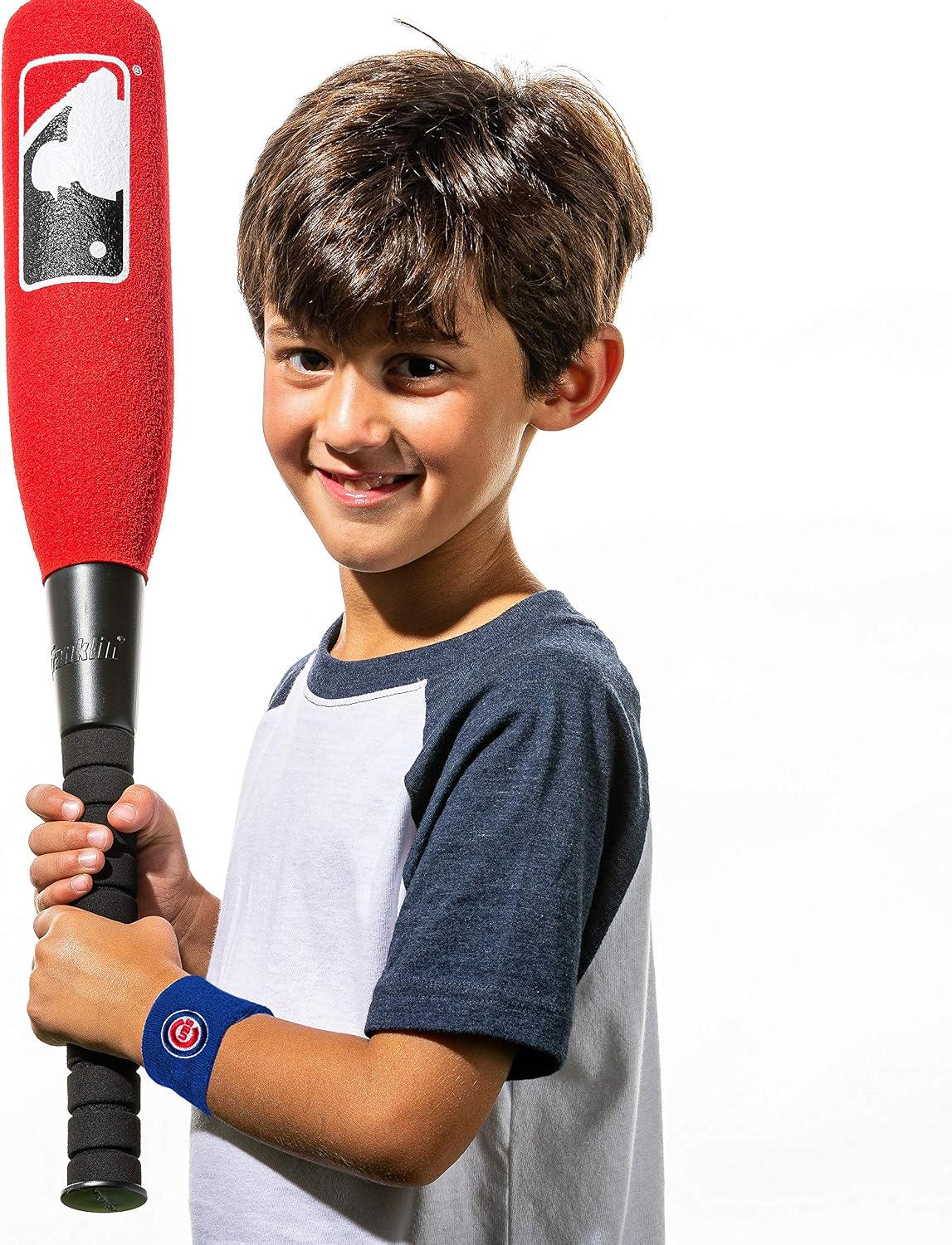 Franklin Sports MLB Team Licensed Baseball Wristbands - MLB Team Logo Sweat Wristbands - Great for Costumes + Uniforms - Pair