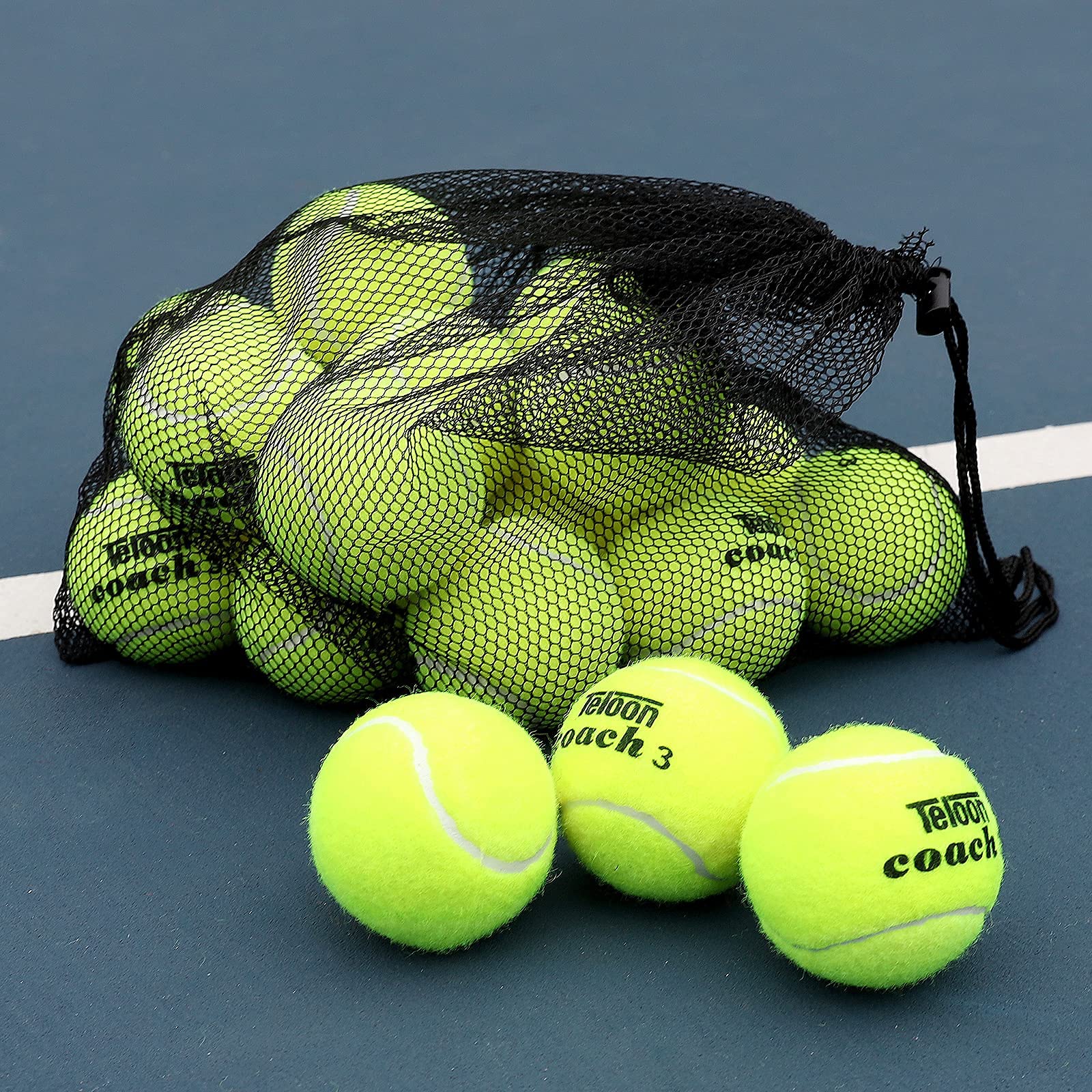 Pressure Training Tennis Balls-12 or 18 Count-Mesh Carry Bag，4 Colors Available，Pressurel…