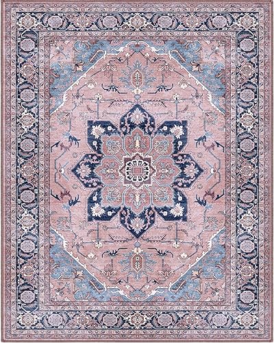 Miniatura 1 de SONGLET Alfombras de área de 8 x 10 pies para sala de estar, alfombras resistentes lavables, alfombra beige con parte trasera antideslizante para