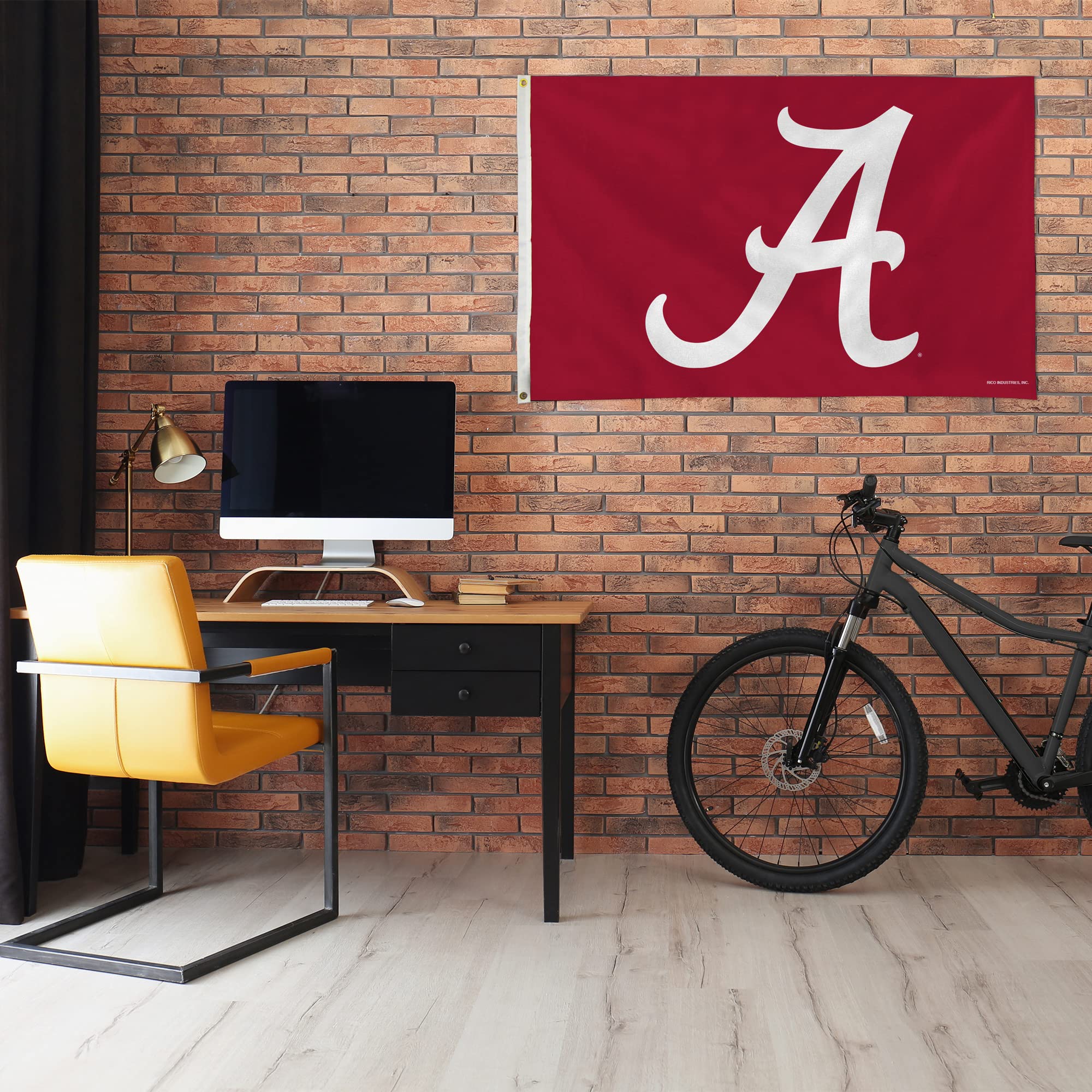Rico Industries NCAA Alabama Crimson Tide Standard 3' x 5' Banner Flag, Team Color - Image 2