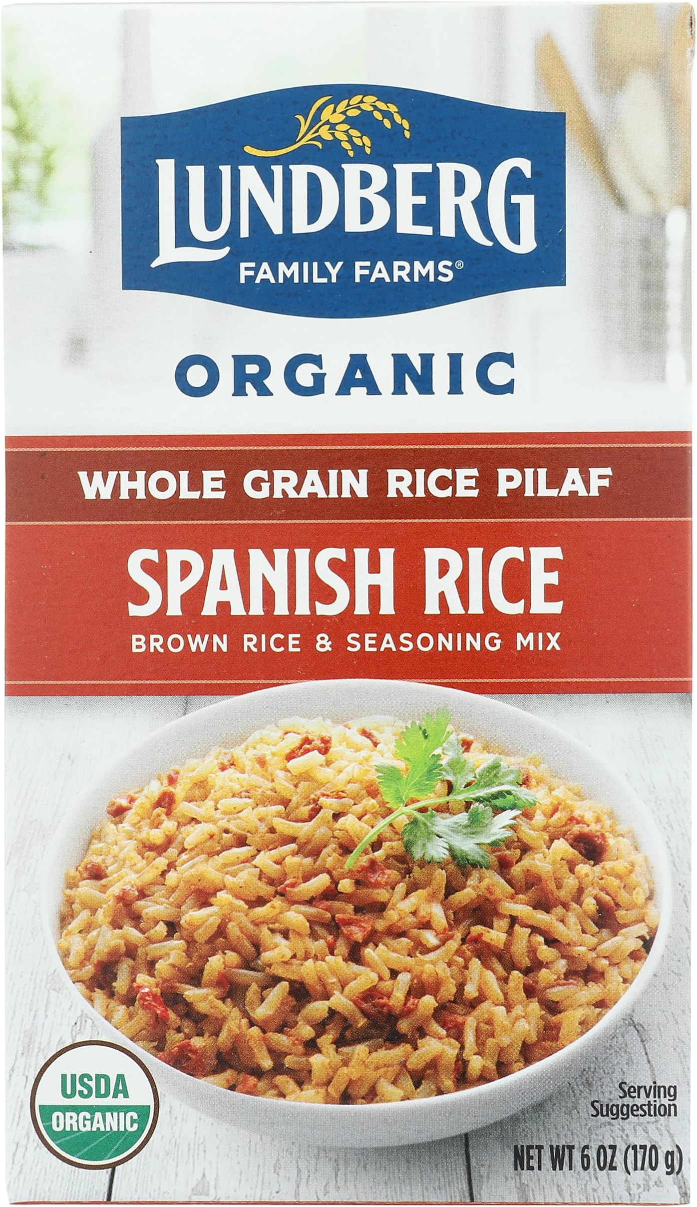 LundbergFamily Farms, Rice Whole Grain Spanish Organic, 6 OunceUSDA Organic