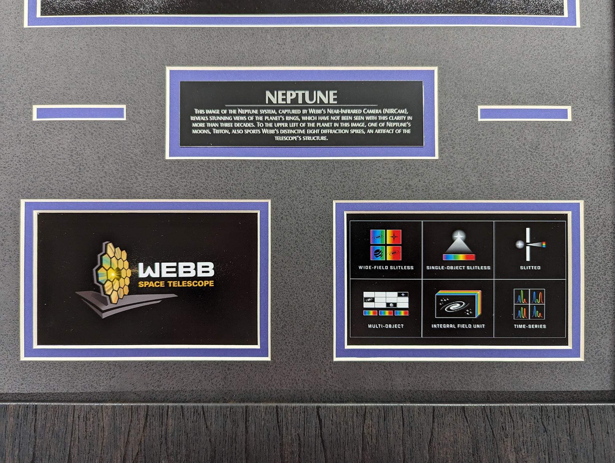 Boxed Memories Neptune - James Webb Telescope - Portrait