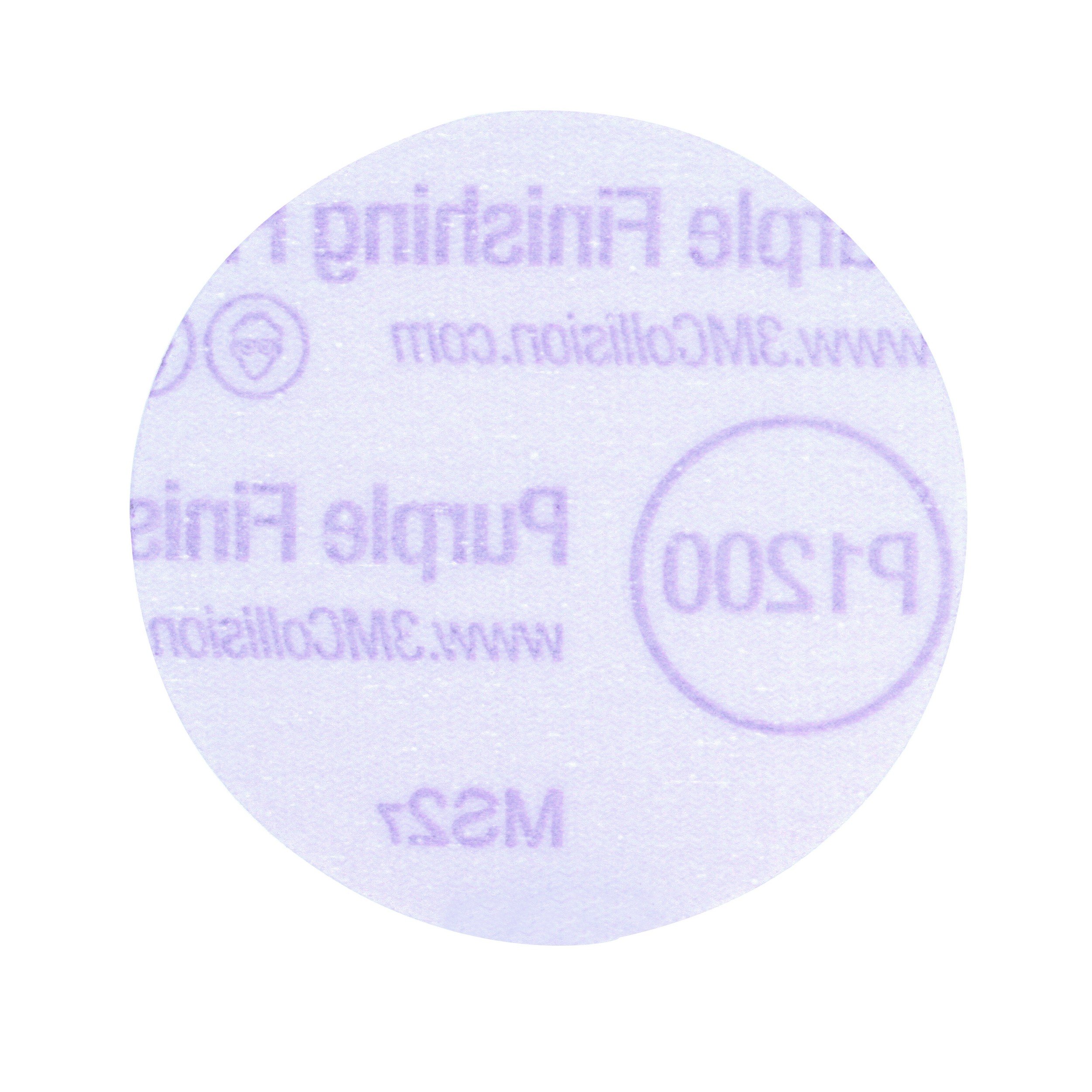 3M Hookit 30368 - Disco de pulido (grano P1200, 7,6 cm), color morado