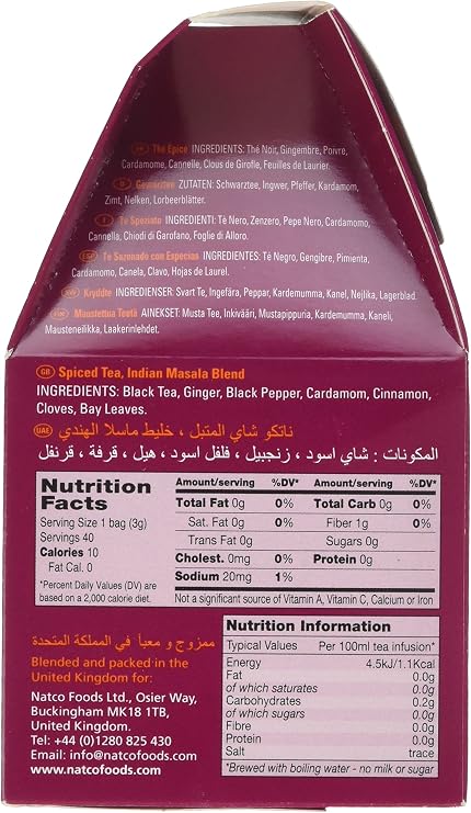 Natco Spiced Tea - Masala Blend 40s