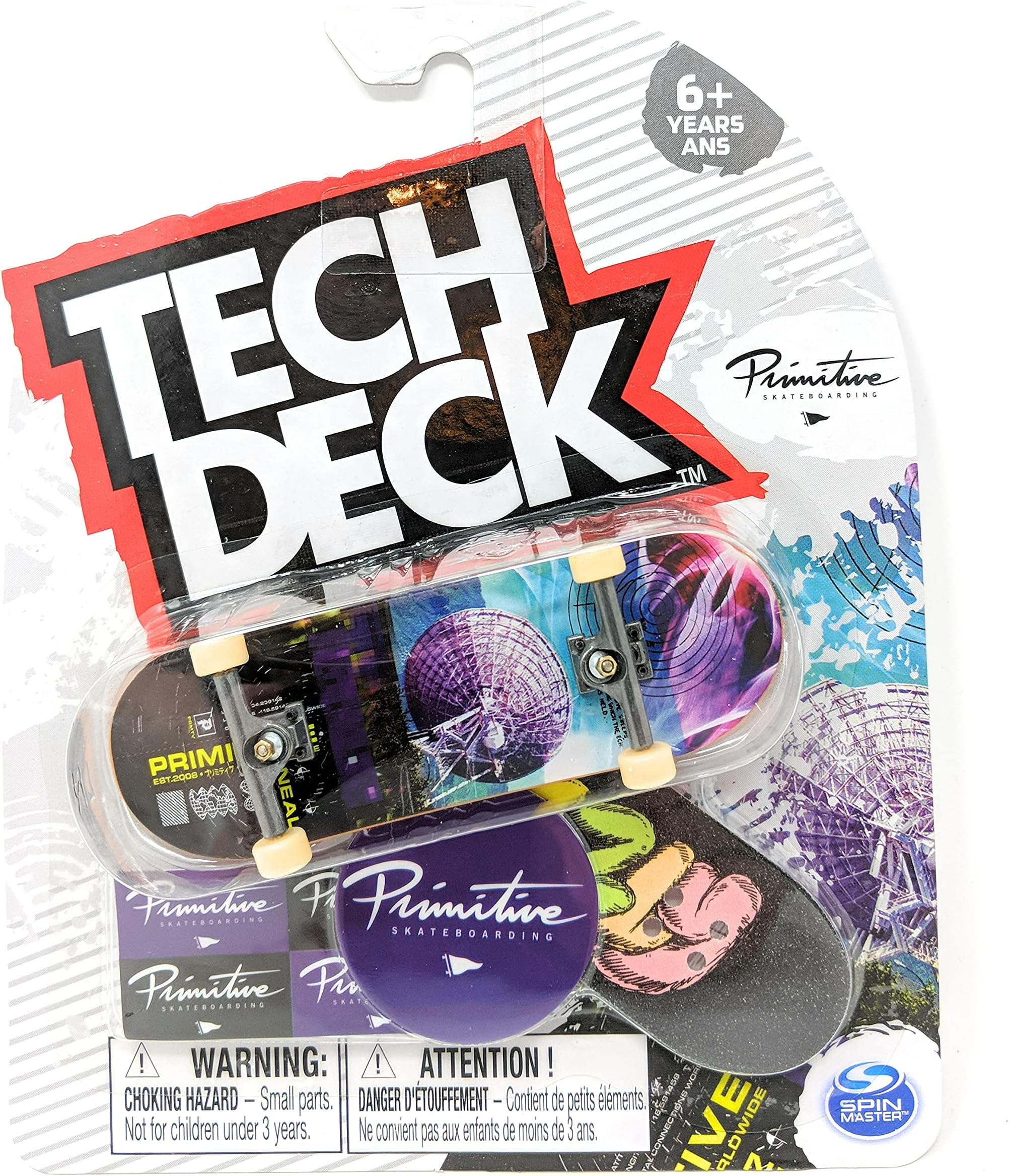 Tech-Deck 2021 Complete 96mm Fingerboard (Primitive Skateboards Robert Neal Dish)