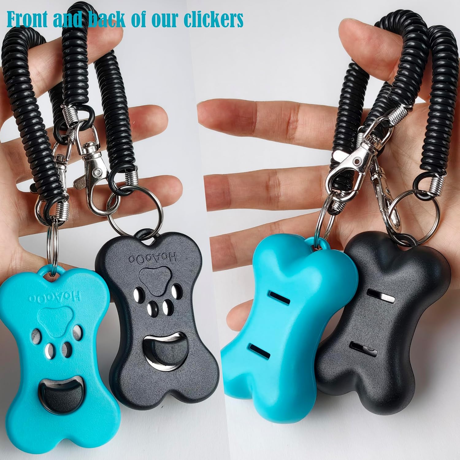 Pet Dog Training Clicker with Stretchable Wrist Strap, Portable for Puppy Dogs,Cats,Birds,Horses Behavior Tools image 4