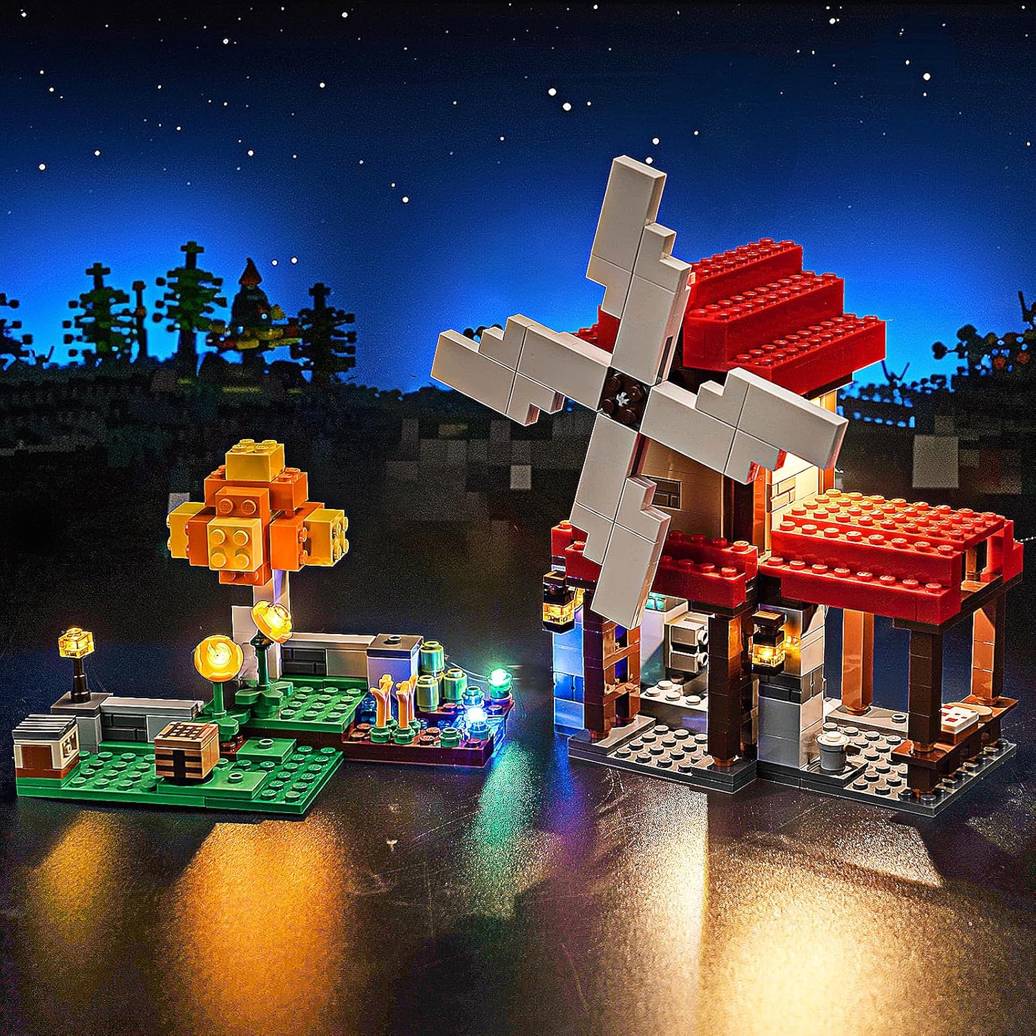 LED Lighting Compatible with Lego The Windmill Farm 21262, Light Kit Compatible with Lego 21262, Giving Light to Model, NOT Included The Model Set（Standard Version）