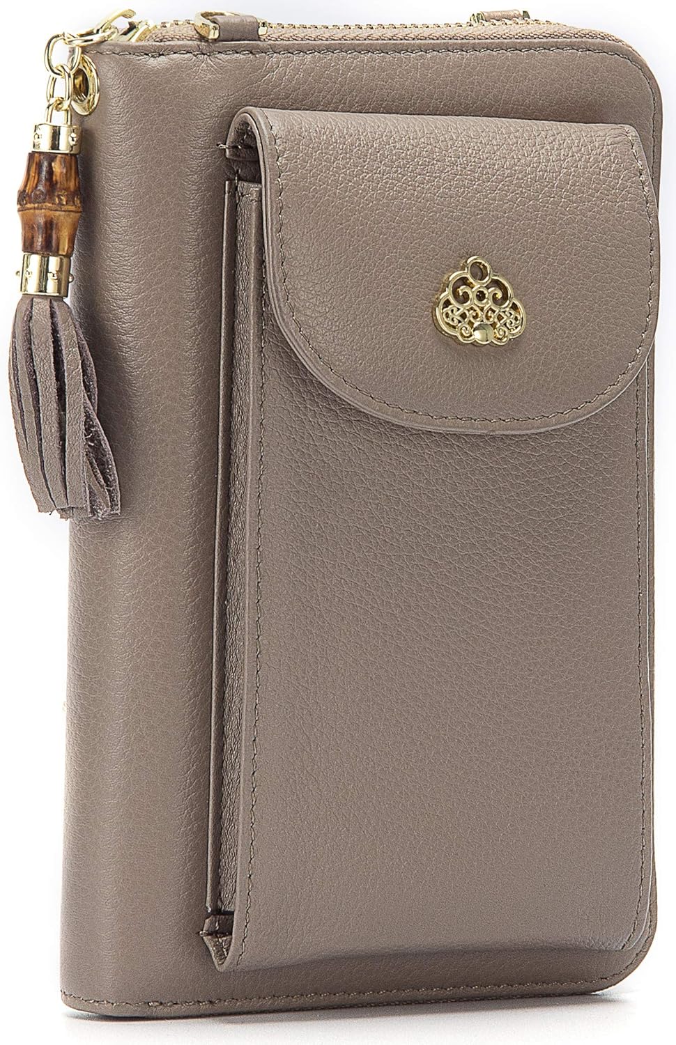 Retro Leather Cell Phone Purses for Women, Large Crossbody Bag RFID