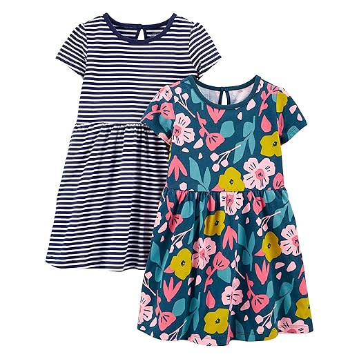 Simple Joys by Carter's baby-girls Short-sleeve and Sleeveless Dress Sets, Pack of 2