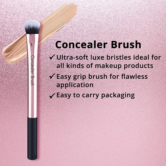 Nykaa Cosmetics BlendPro Concealer Brush - Facial Brush for Flawless Radiant Finish - Soft Fibers Cosmetic Brush for Quick Coverage - 1 pc